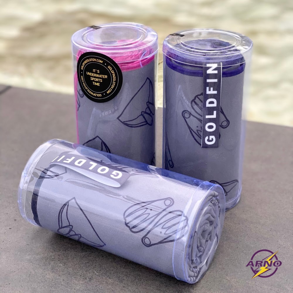 Goldfin Fast Dry Towel 快乾毛巾 (Monofin & Bi-fins 圖案)