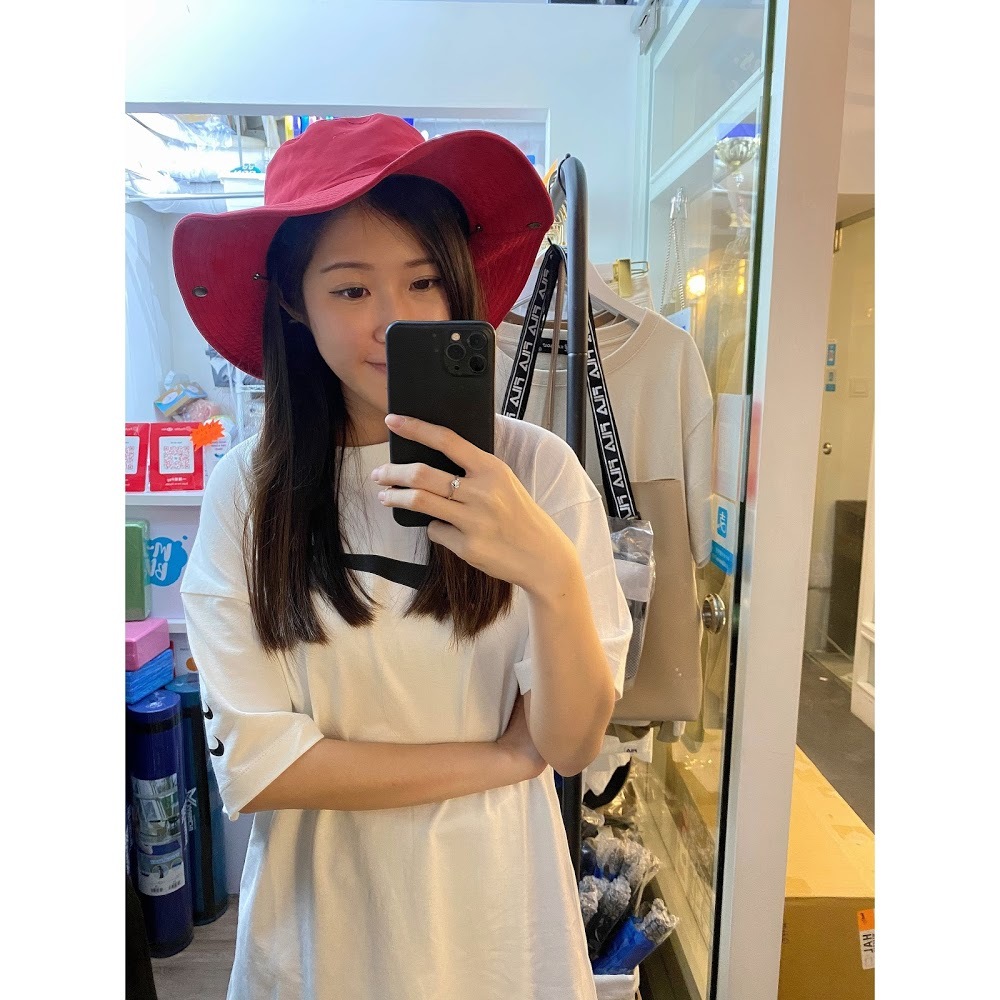 日本直送 防UV防曬純色行山帽