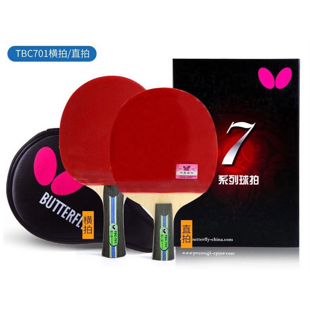 Butterfly 蝴蝶牌7系列乒乓球拍套裝 雙面反膠 TBC-701
