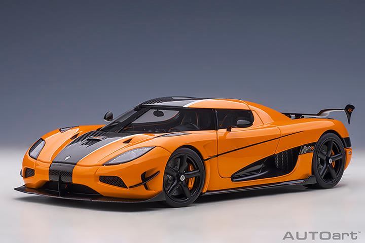 預訂:1/18 Koenigsegg Agera RS (Cone Orange/ Carbon Black/ Black Accents) (79023)