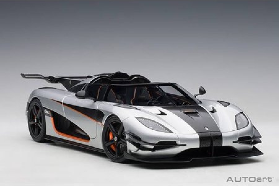 預訂(全訂): 1/18 Koenigsegg Agera RS (Moon Silver / Carbon