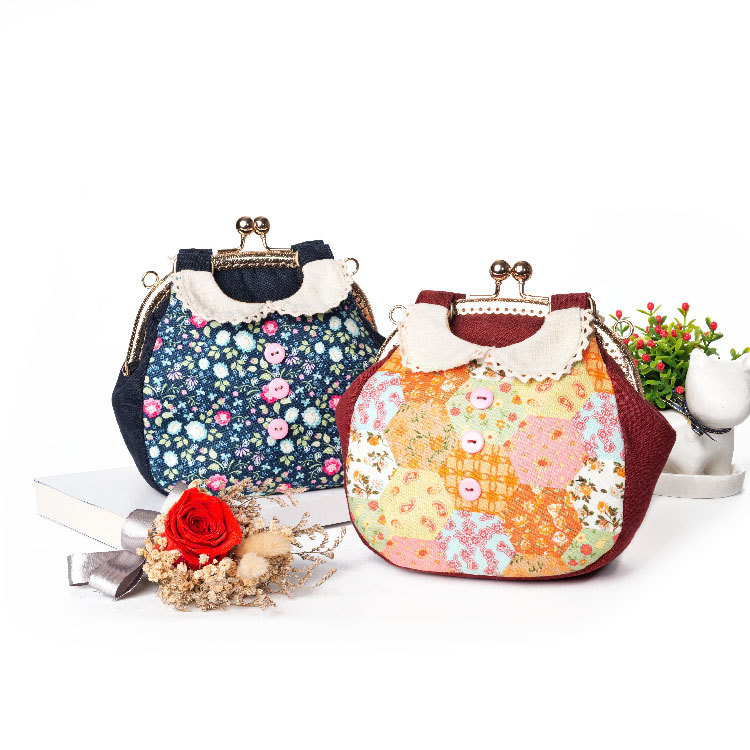 衣領造型口金手提包(材料包)