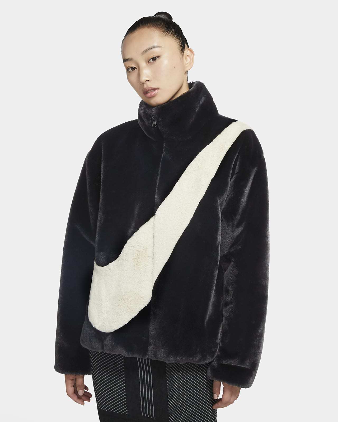 puffer coat with fur hood