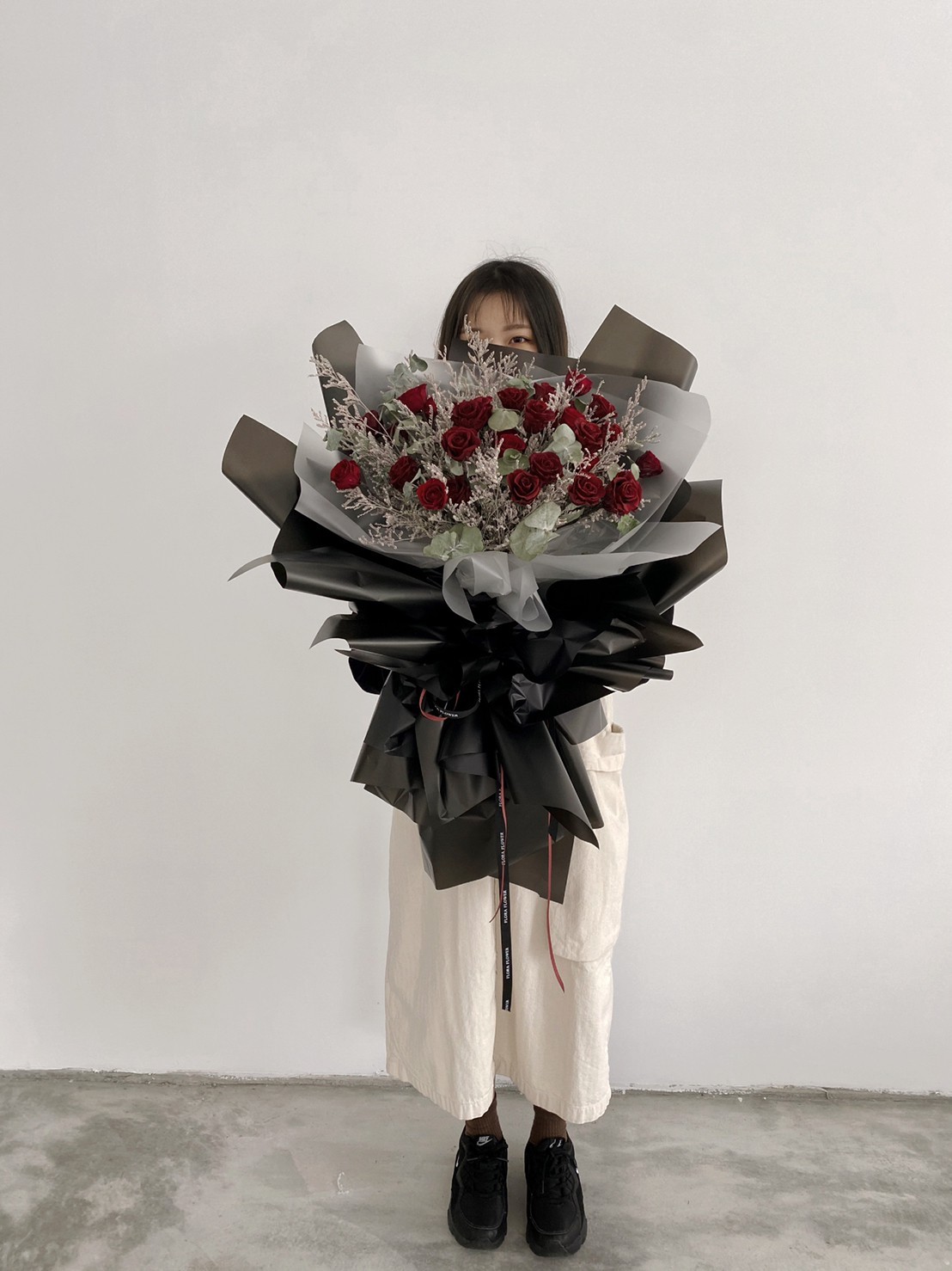 巨大花束-永生紅玫瑰