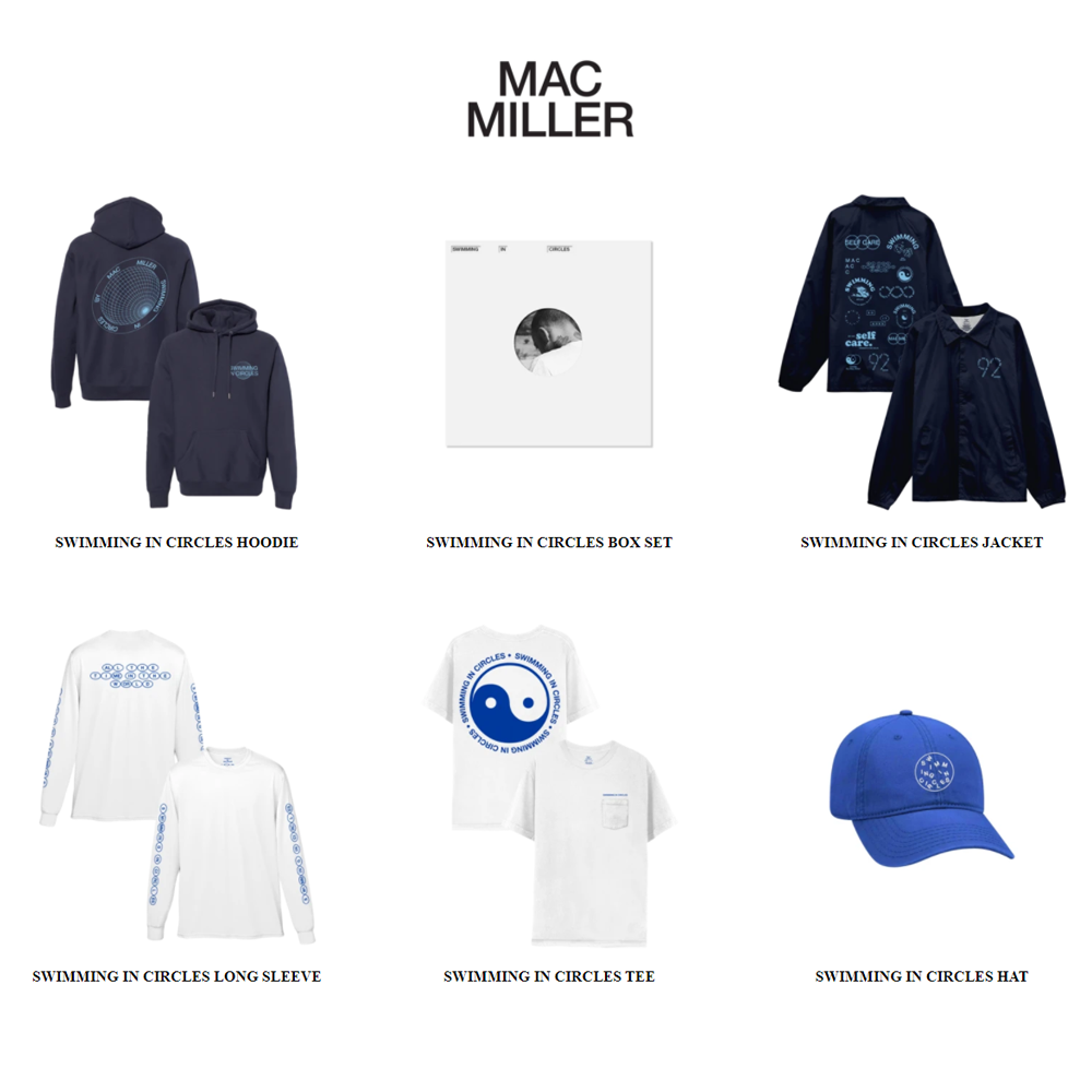 Mac Miller 美國饒舌歌手 SWIMMING IN CIRCLES BOX SET 最新官方限量服飾周邊商品