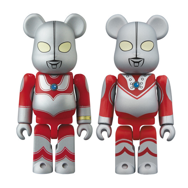 BEARBRICK 100% BOX SET ULTRAMAN JACK & ZOFFY 2PACK