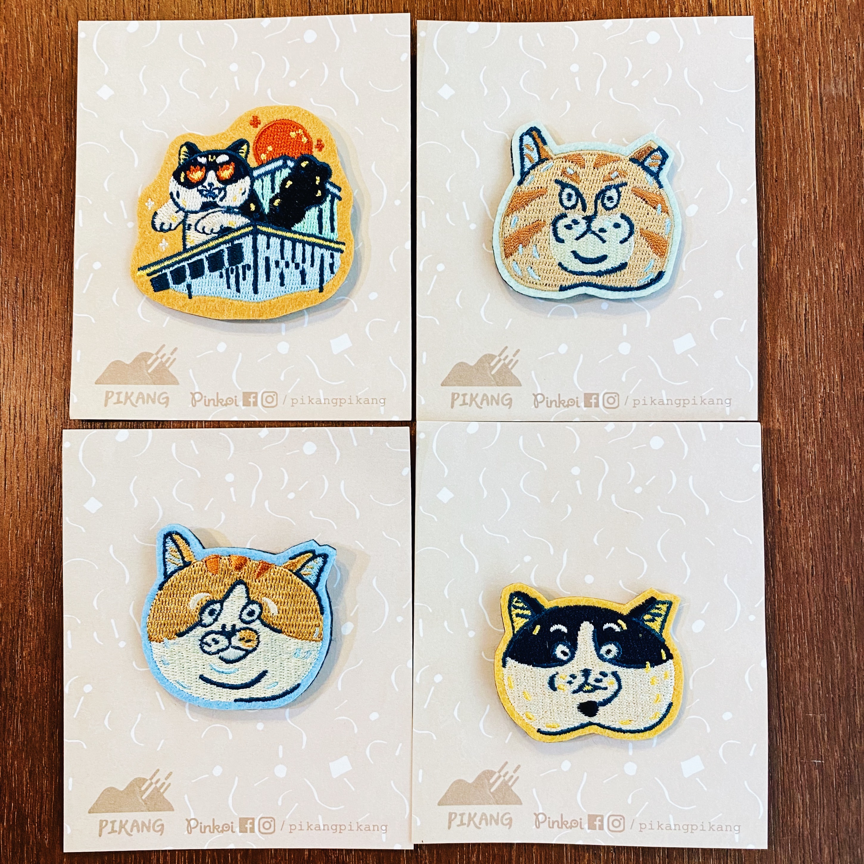 皮康 貓咪刺繡別針