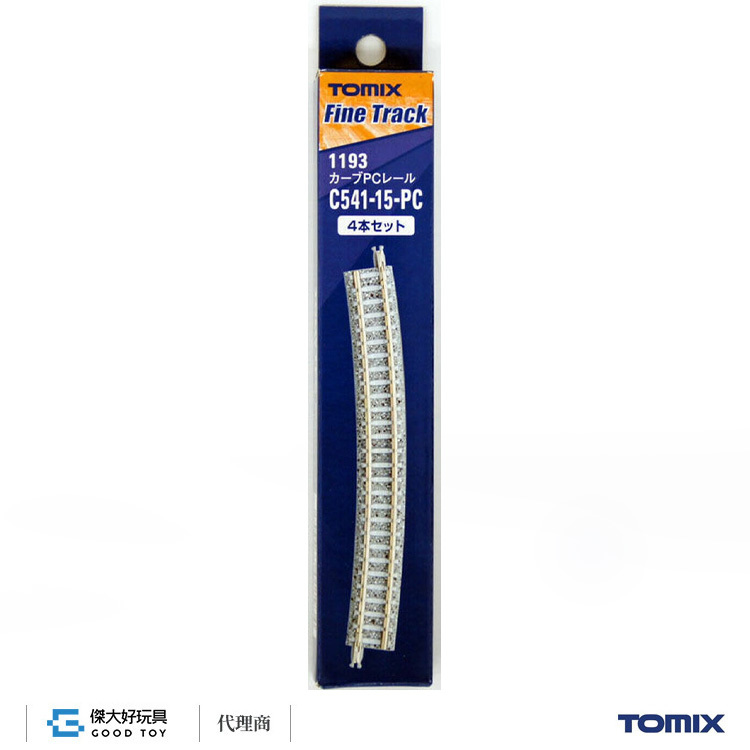 TOMIX 1193 彎軌 C541-15-PC(F) (4入) 水泥枕