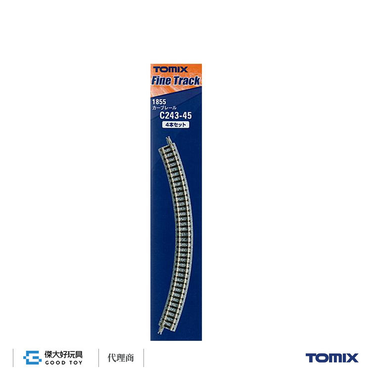 TOMIX 1855 彎軌 C243-45(F) (4入) 木枕