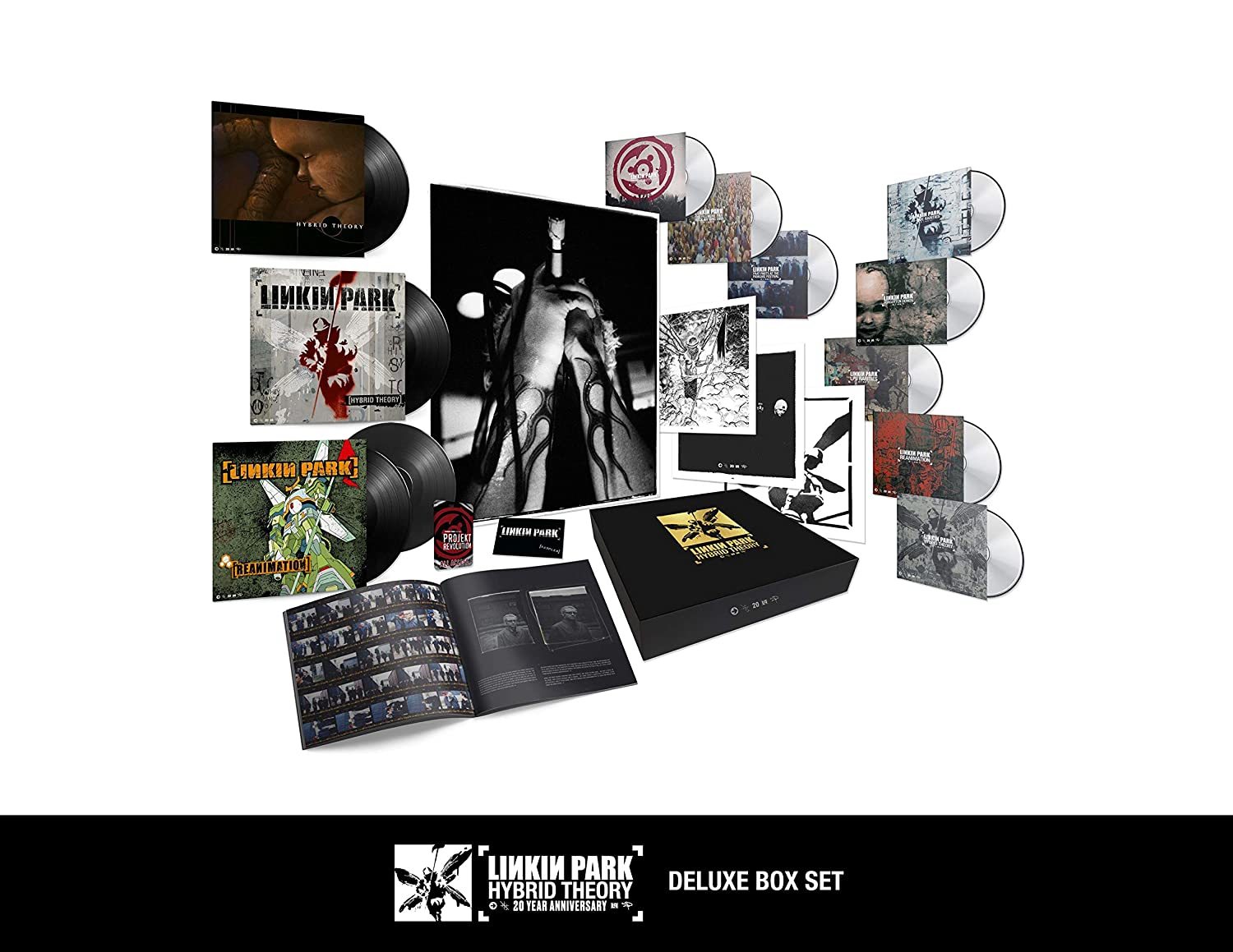 Linkin Park《Hybrid Theory》（超豪華套裝4 LP + 5 CD + 3 DVD + 卡帶 + 84頁書冊 + 海報）
