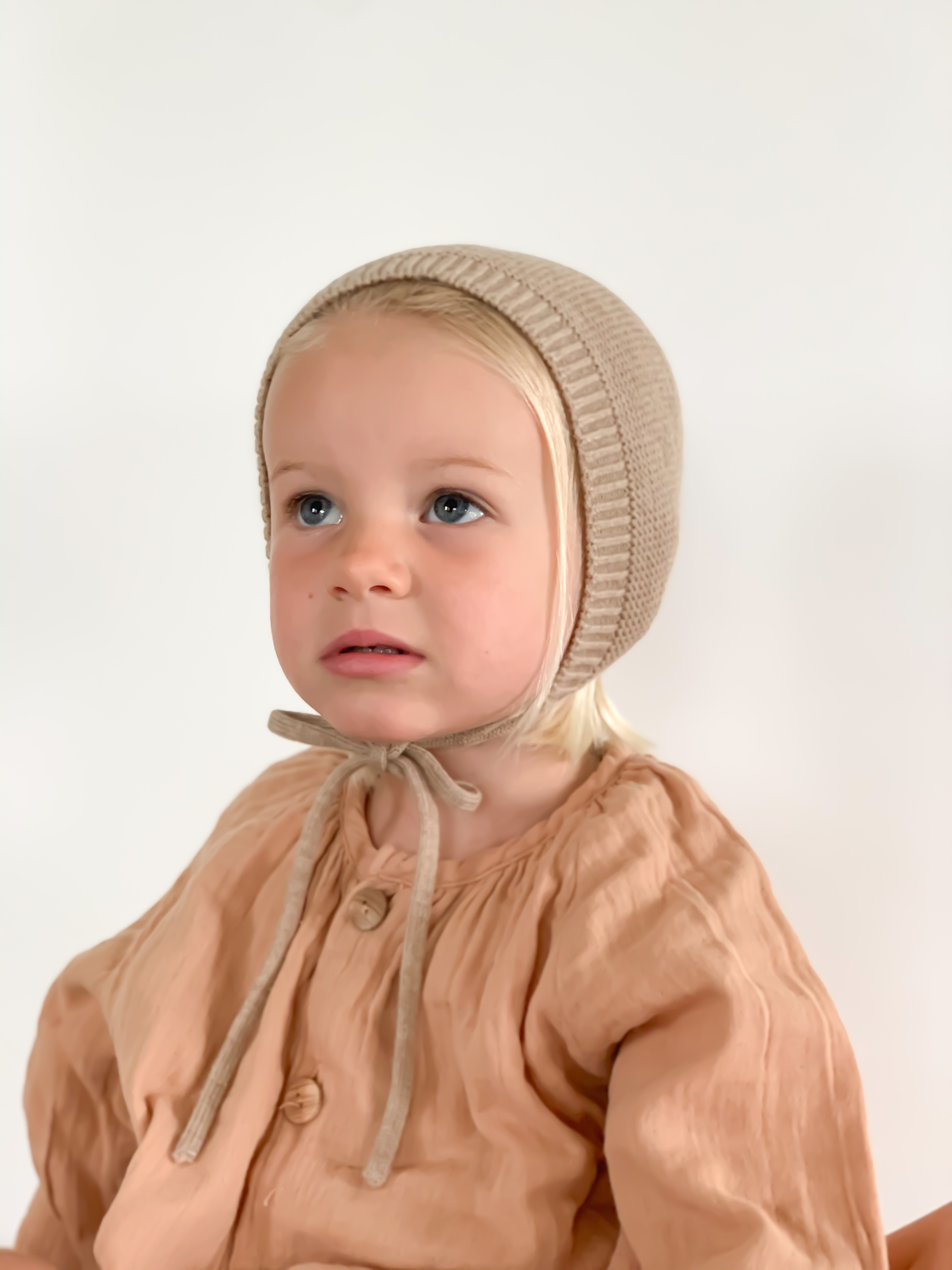 HVID -  羊毛綁帶帽（Sand）