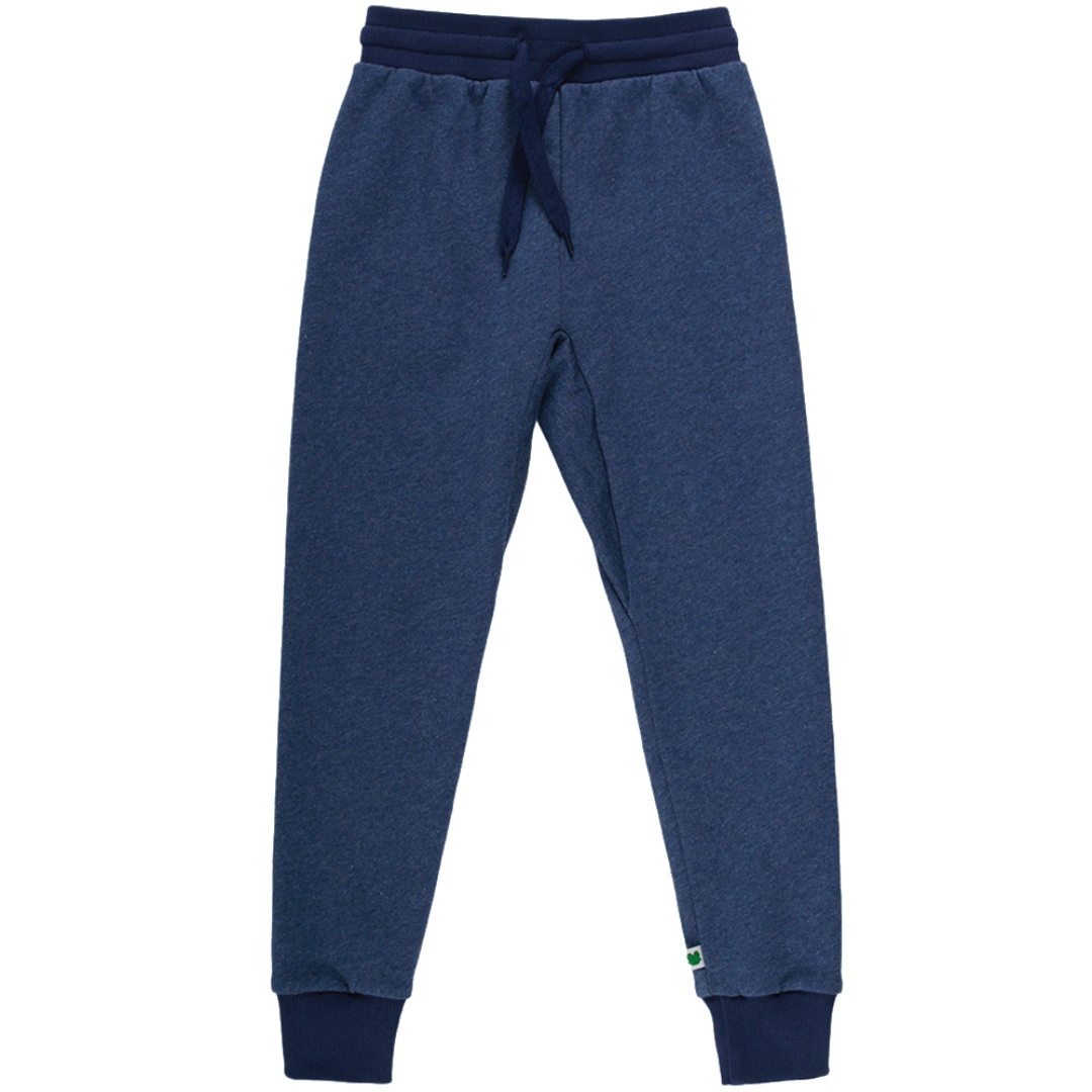 〖 Fred's World 〗深藍抽繩刷毛束口褲