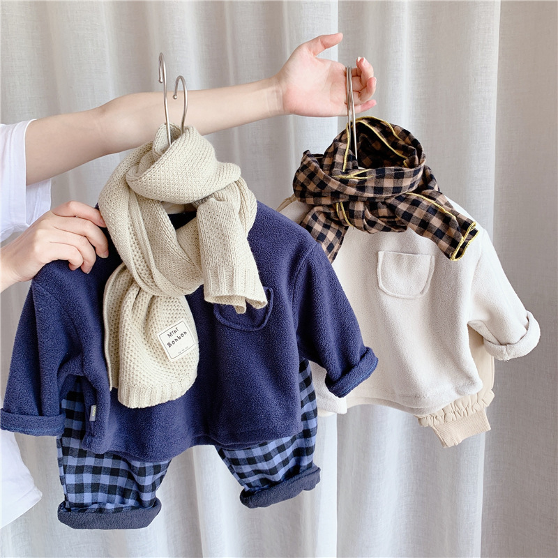 少量現貨 <內刷毛>胸前口袋羊羔絨上衣 2色