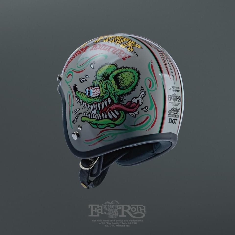 GALLOP Rat Fink 芬克鼠 RF 聯名限定 水泥灰 3/4罩 雙D扣