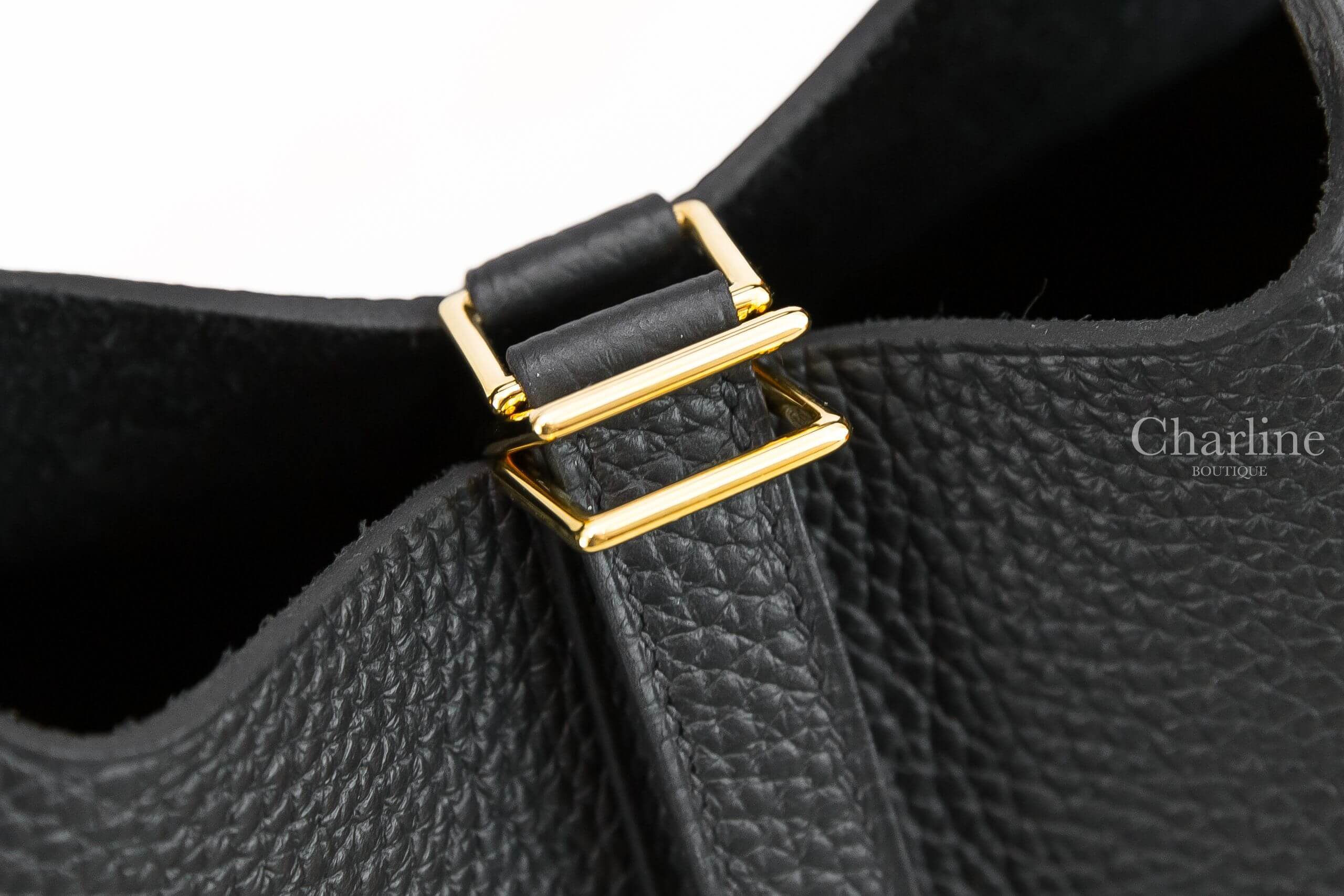 Hermès Picotin Lock 18cm 89 Noir Taurillon Clemence 黑色金釦小型提把水桶包