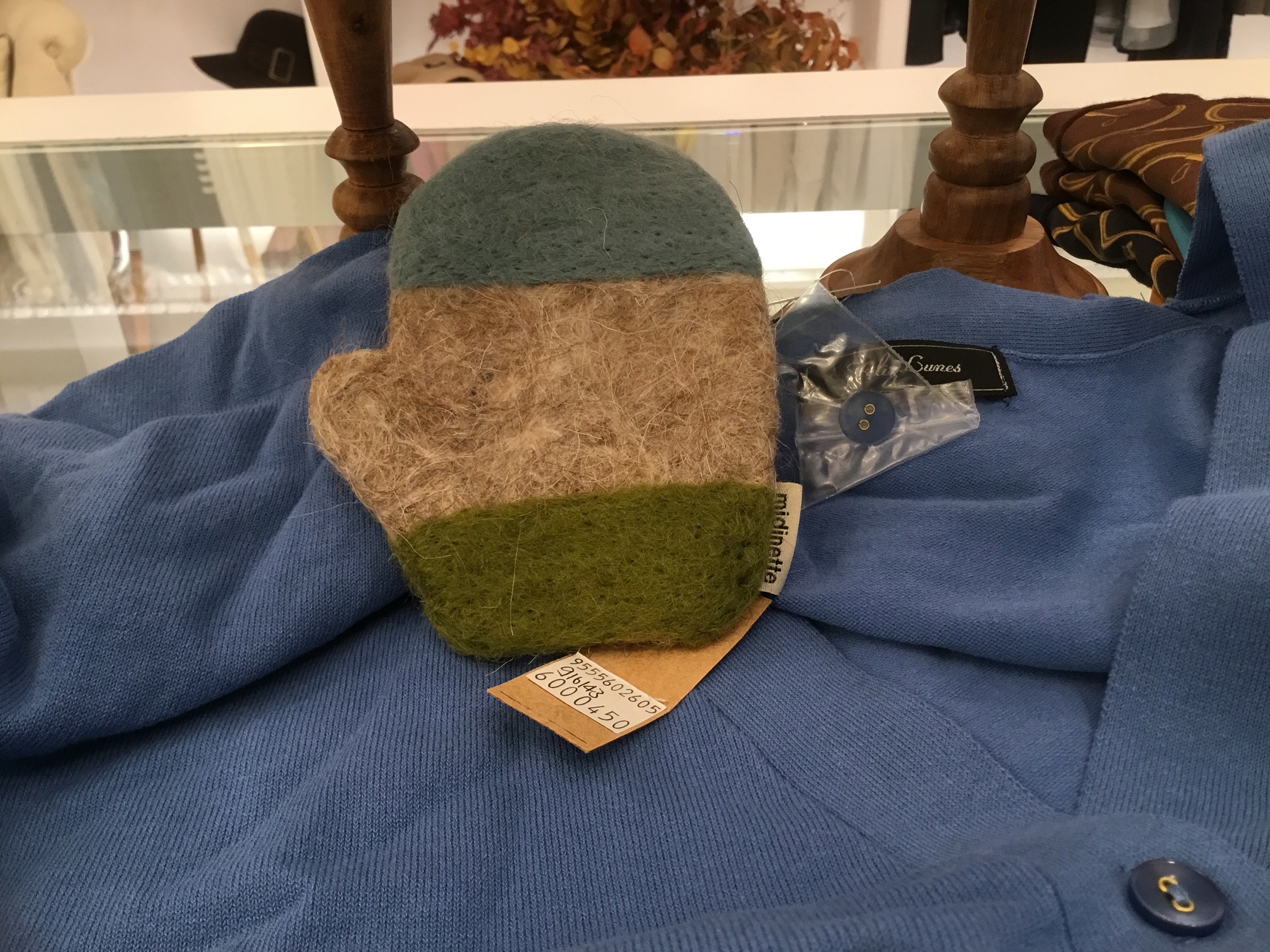 羊毛氈手套型杯墊