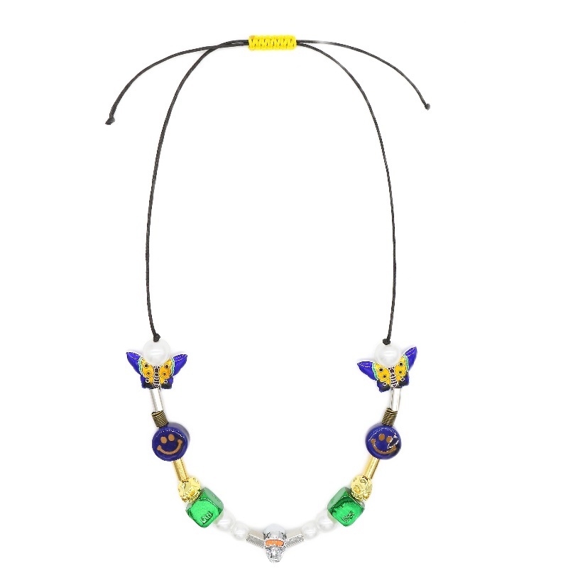 *EVAE+ & Ctrl Alt Delete 紐約店鋪限定配色笑臉珍珠項鍊 Salute