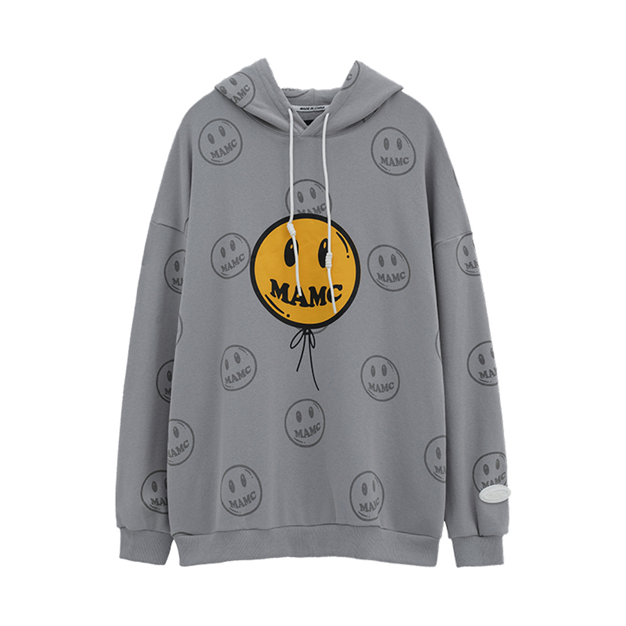 【 MAMC | SMILEY SHADOW HOODIE 笑臉暗紋影子帽TEE  】