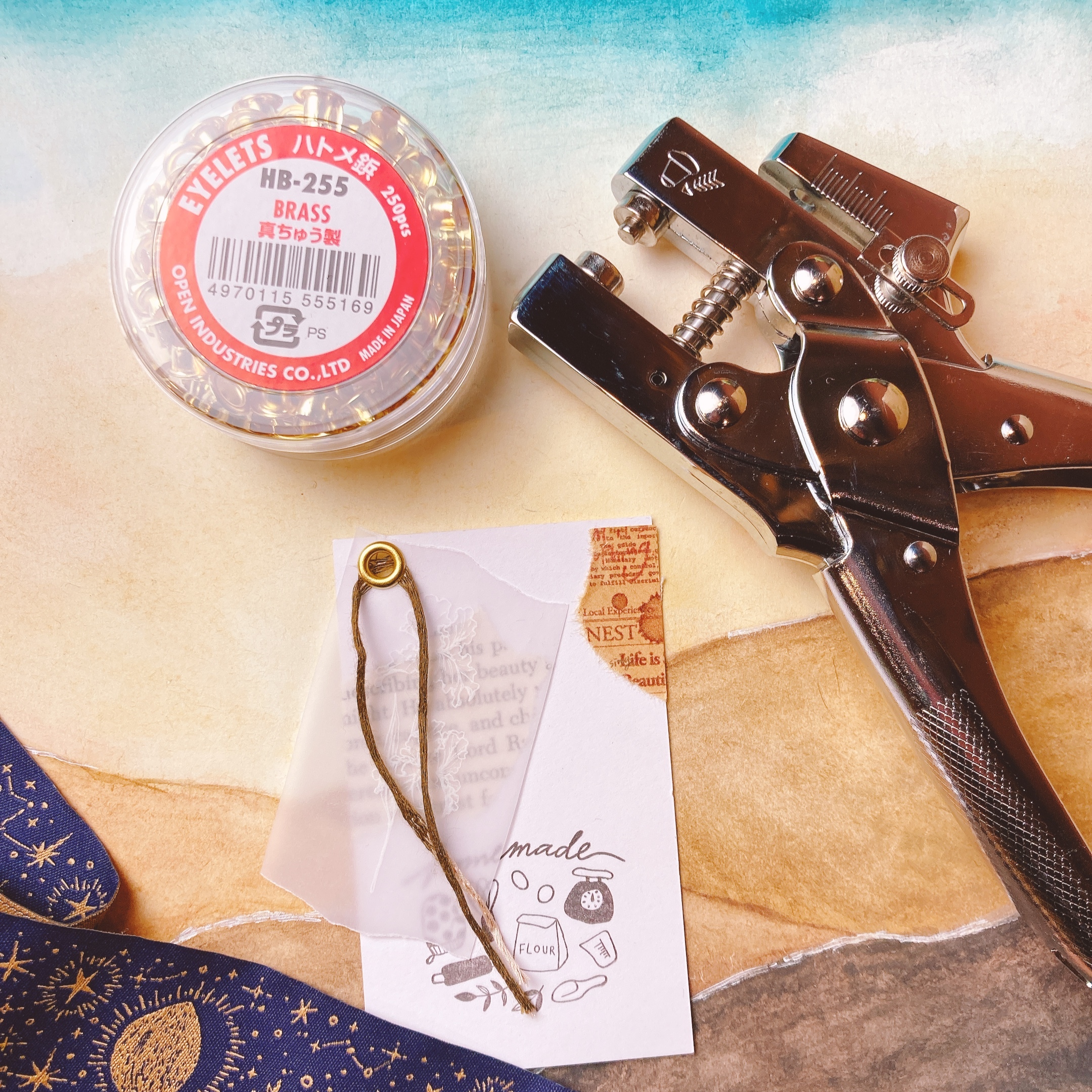 日本OPEN｜打孔器 手握式 雞眼釦