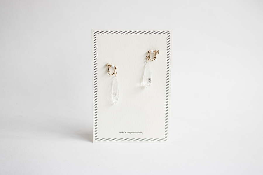 HARIO-LWF飾品-手工玻璃夾式耳環／種子