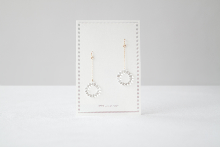 HARIO-LWF-手工玻璃耳環／圓珠串
