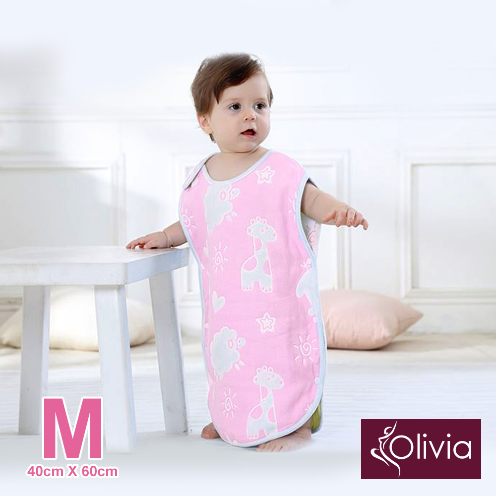 全棉六層紗 寶寶兒童四季防踢被 40X60(M)