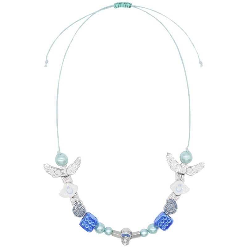 *EVAE+ & BLACK LUX 雲朵天使閃電變形蟲笑臉珍珠項鍊 Salute