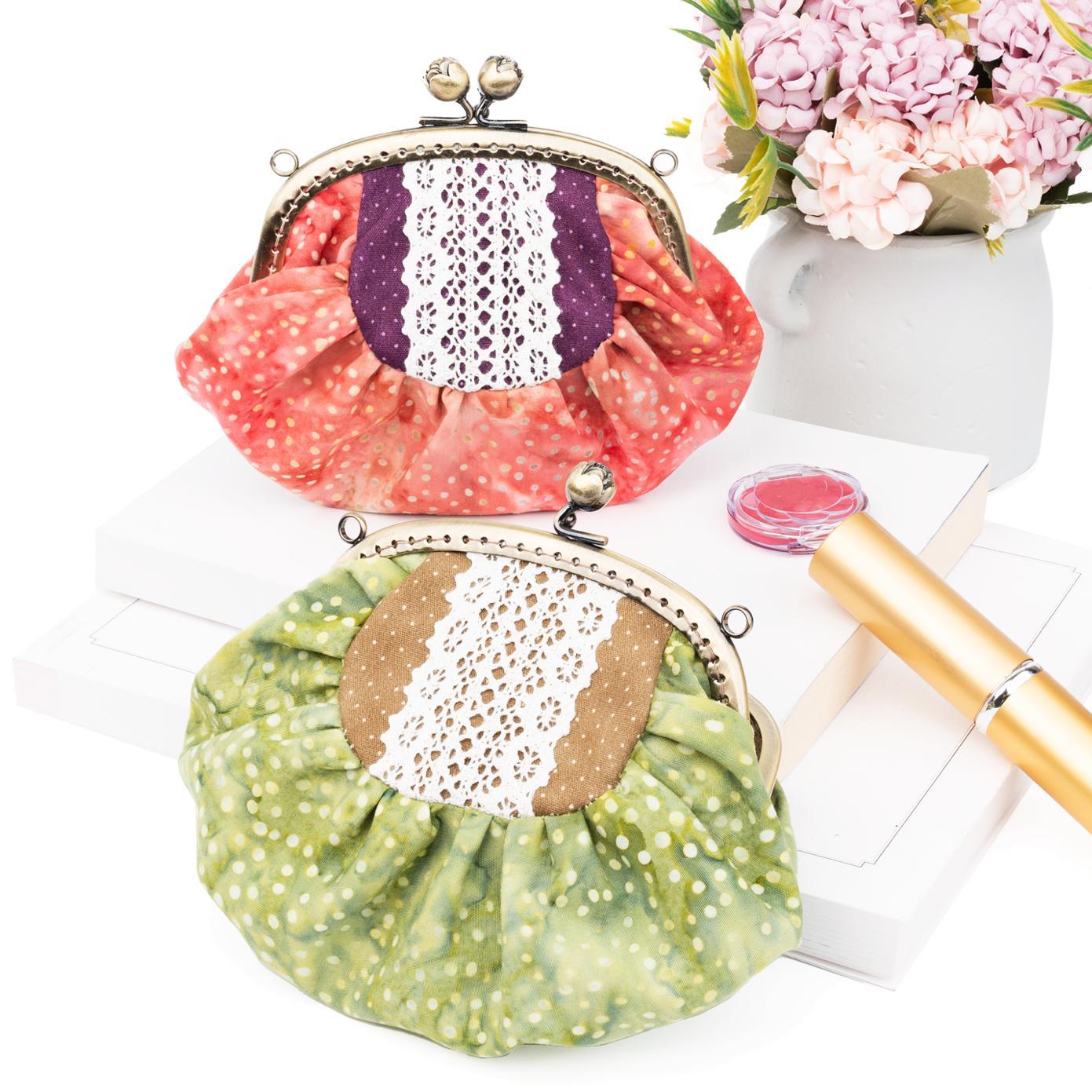 裝飾皺褶口金包(材料包)/個