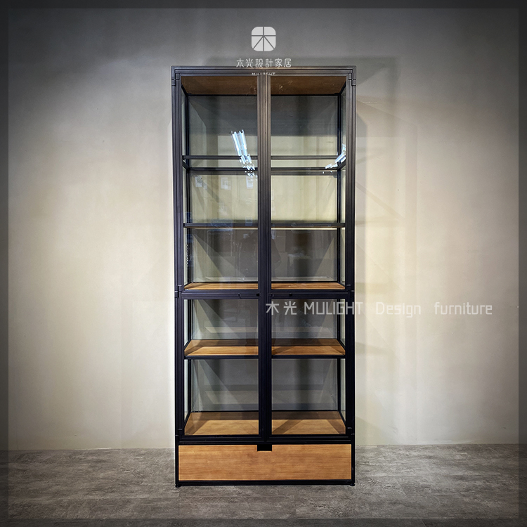 台灣製-實木玻璃收納展示櫃|可訂製