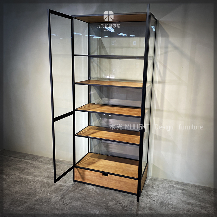 台灣製-實木玻璃收納展示櫃|可訂製