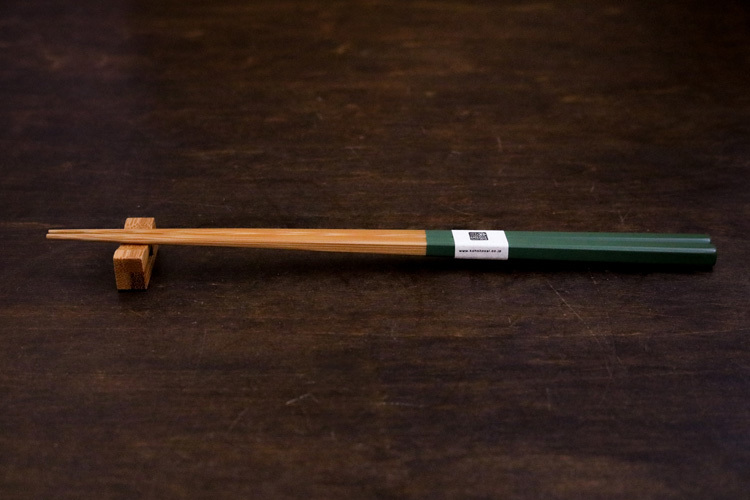 公長齋小菅-筷子 京都古箸22.5cm／綠