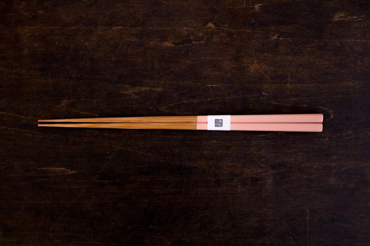 公長齋小菅-筷子 京都古箸22.5cm／桃