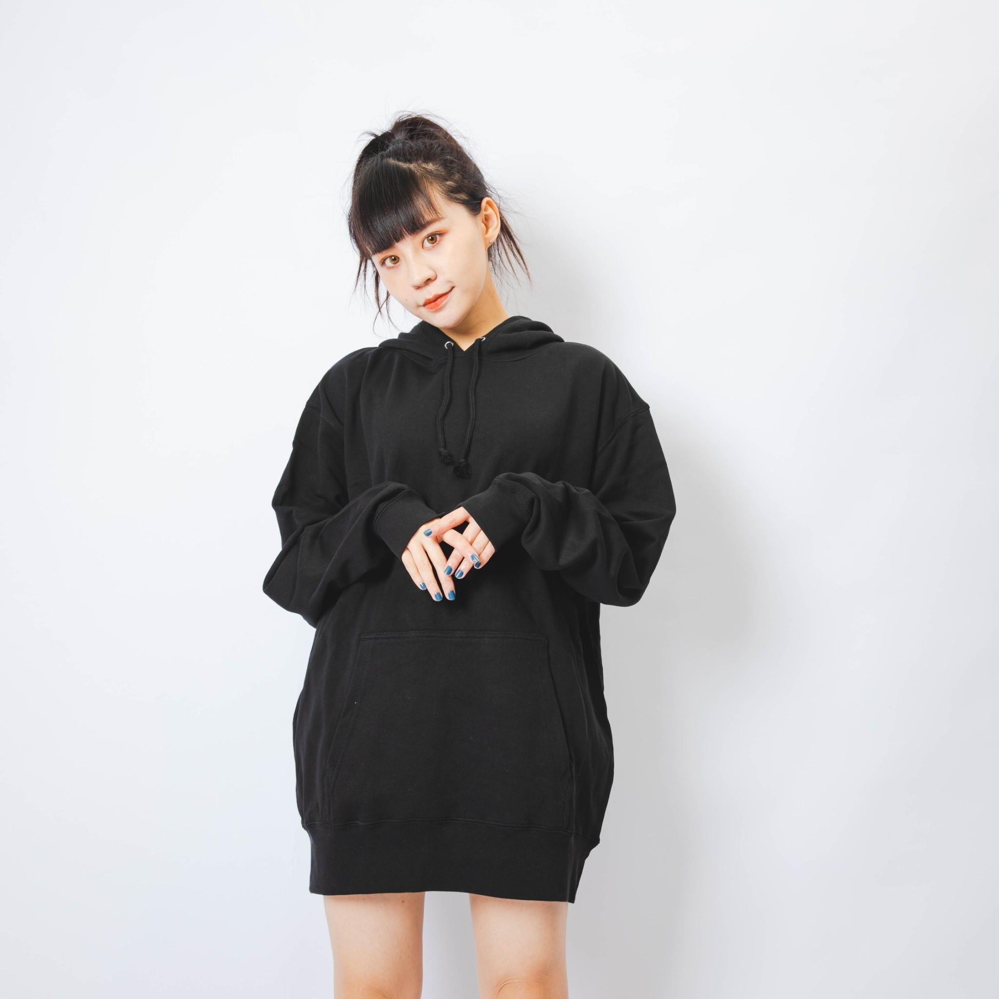 男女款 UNITED ATHLE 黑色 灰色 深藍 沙色 素面 基本款 10OZ 純棉 連帽 帽T【521401】