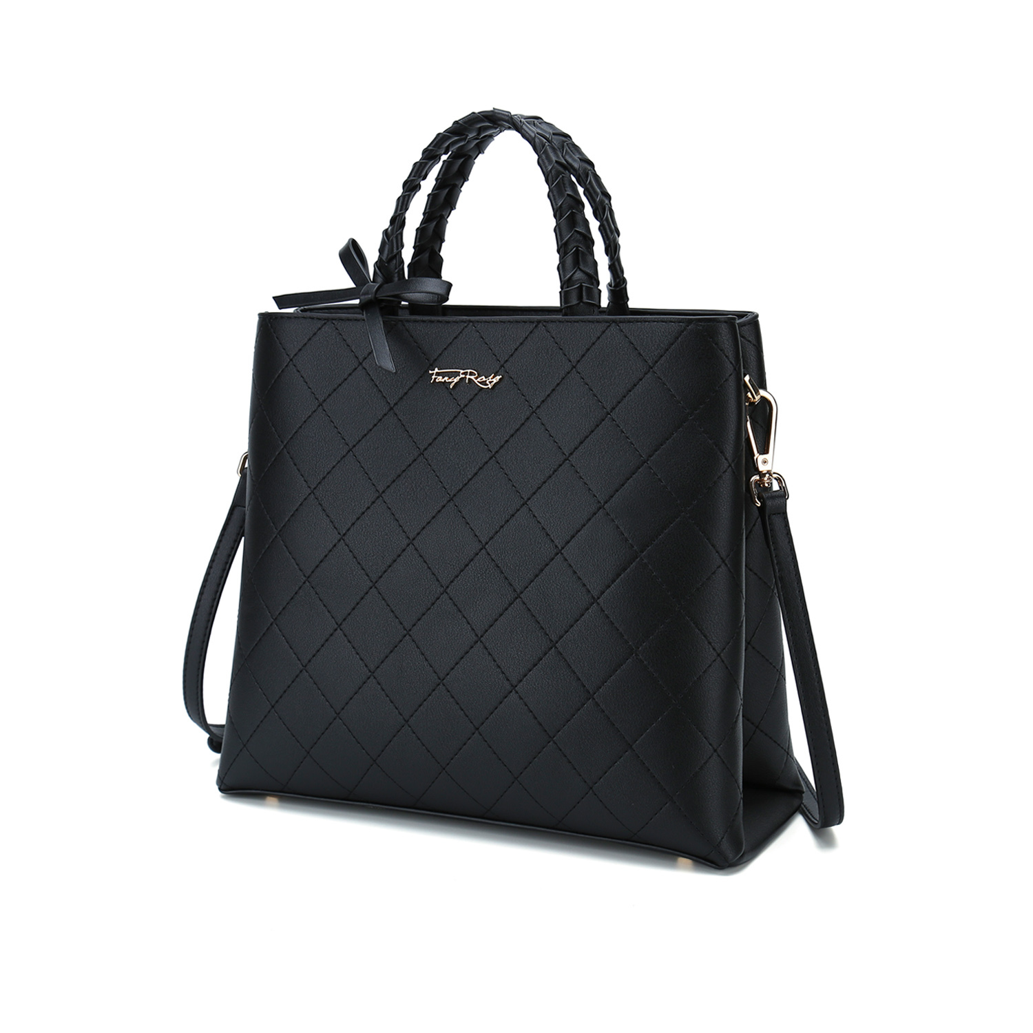 Fancy Bow Bow Top Handle Tote Bag