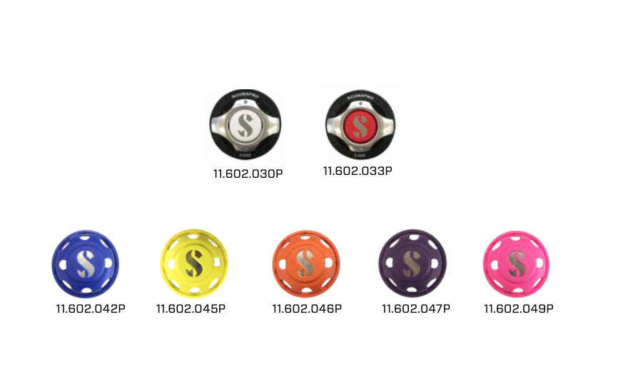 ★SCUBAPRO S600 彩色排氣鈕蓋11.602