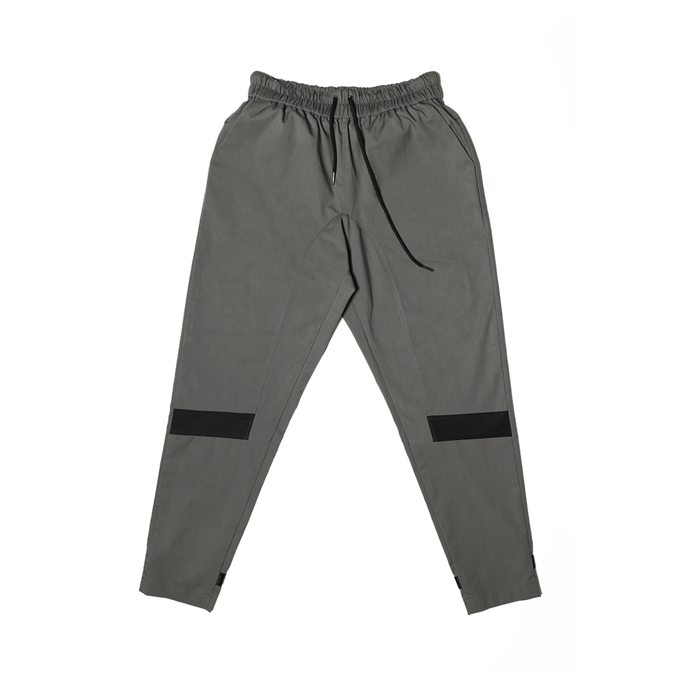 弧形剪裁哈倫褲 - 深灰