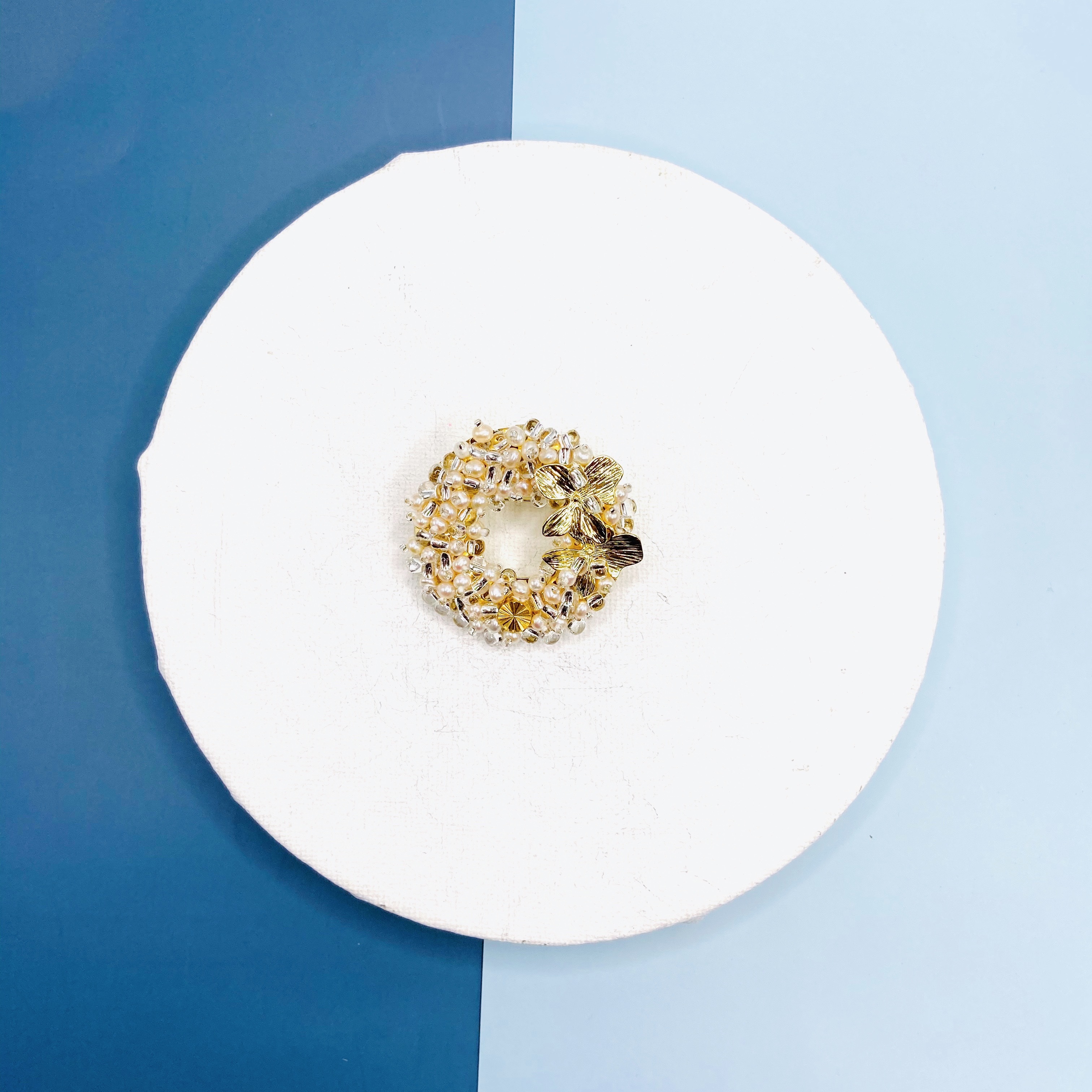COLE COOL和風精緻高雅天然珍珠四葉草胸針最佳禮物
