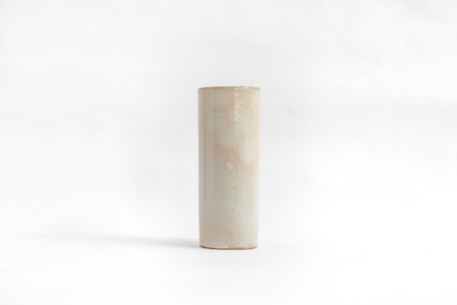 SSS-陶細長湯呑/粉引