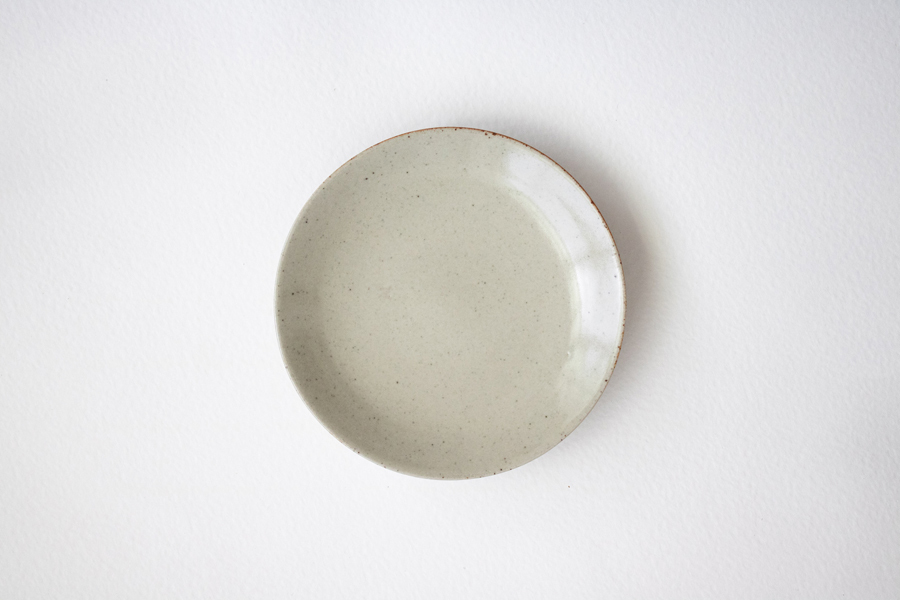 SSS-陶銘銘皿/灰釉