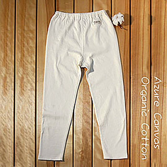 [藍天畫布] 有機棉兒童雙層棉衛生褲 - 原米110~140cm 冬季內著