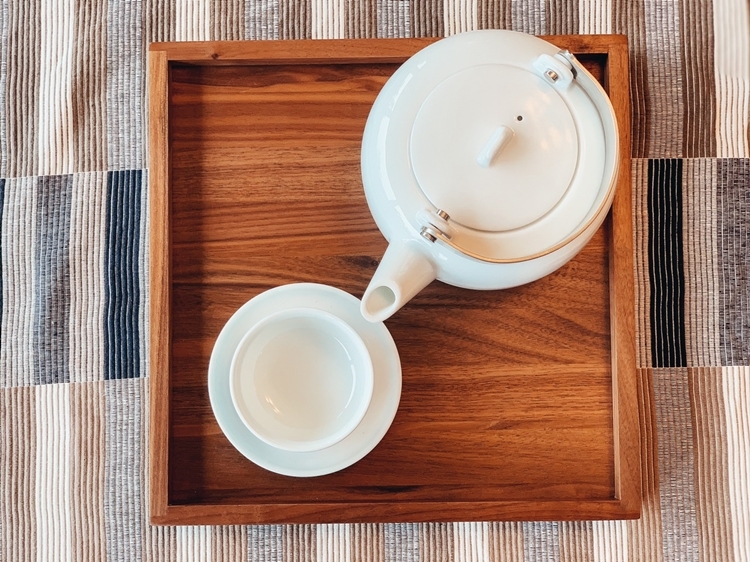 黑胡桃木托盤/正方