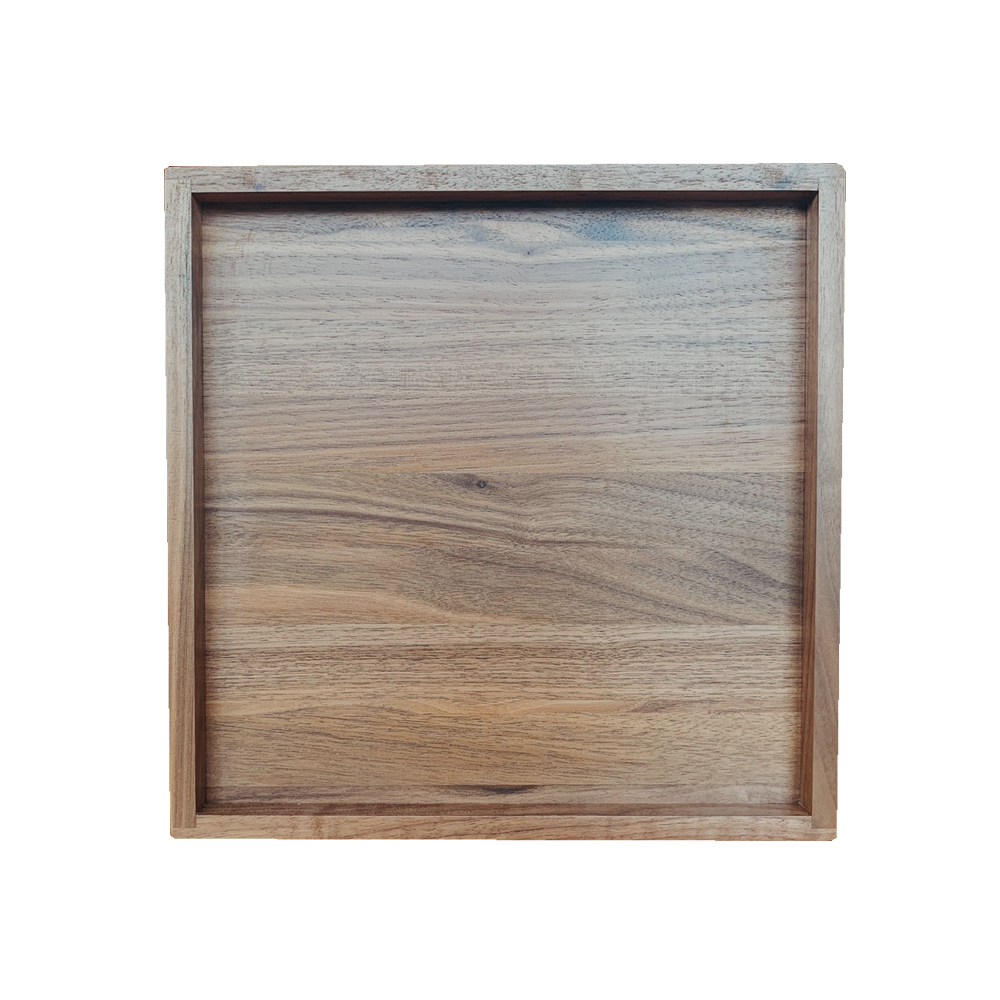 黑胡桃木托盤/正方