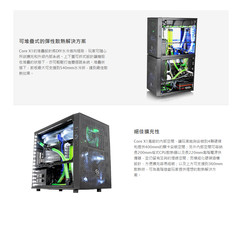 米特3C數位–TT 曜越 Core X1平躺式概念機殼/CA-1D6-00S1WN-00