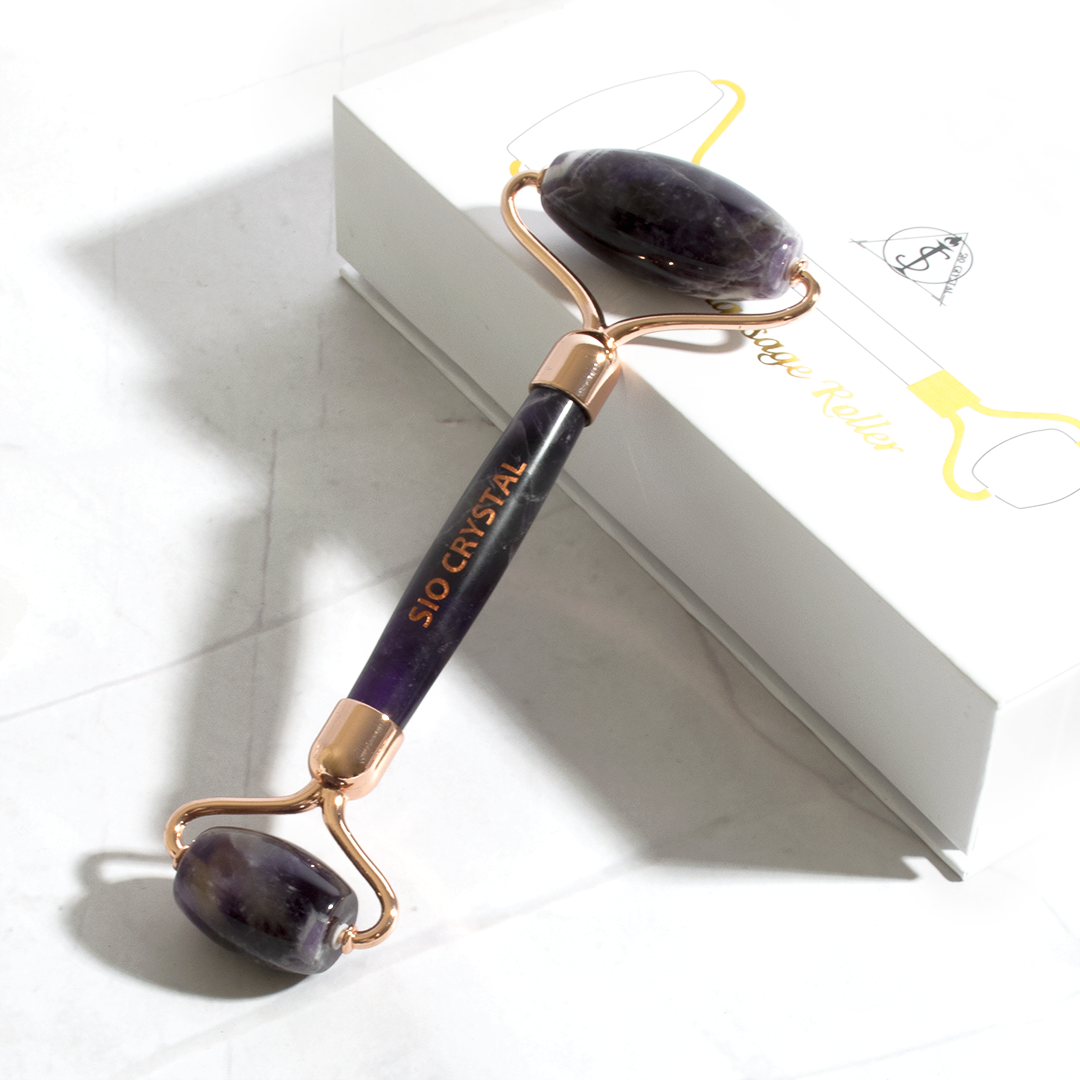 滾輪按摩器【水晶滾輪美容儀】紫水晶滾輪