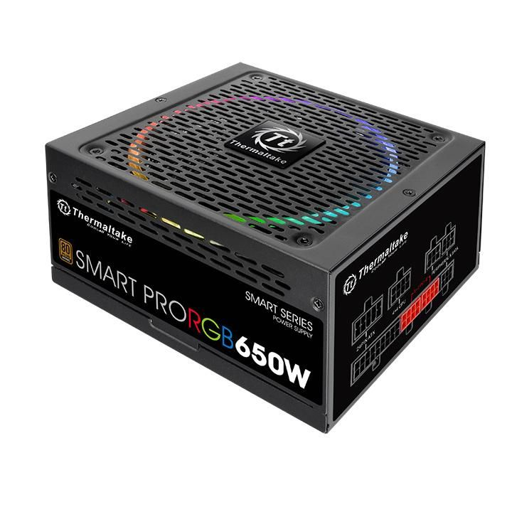 米特3C數位–曜越 Smart Pro RGB 650W 銅牌電源供應器/PS-SPR-0650FPCBTW-R