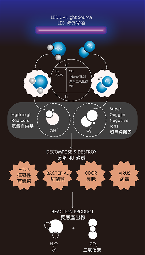 光觸媒反應, Photocatalytic Reaction
