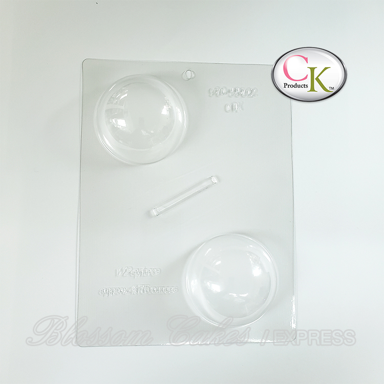 CK 3" 3D Ball Chocolate Mold (can be used as sugar petal former)