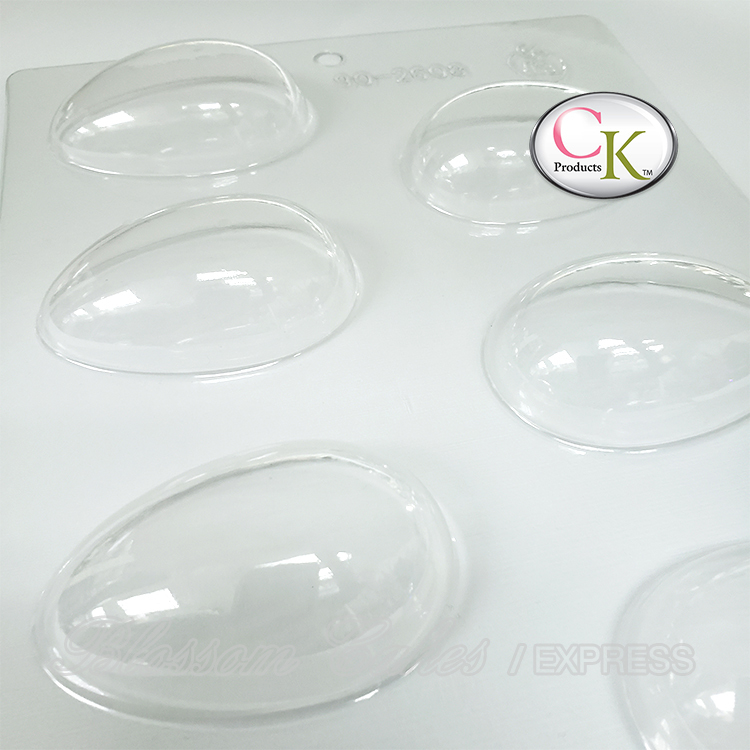 CK 2-5/8" Egg Chocolate Mold (can be used as sugar petal former)