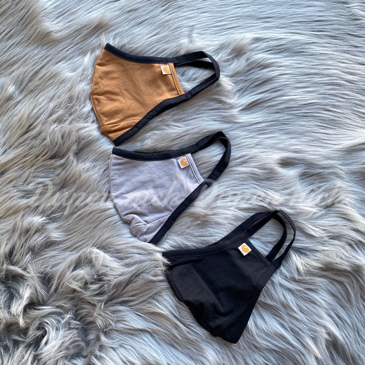 (平安夜限定活動) Carhartt Cotton Blend Ear Loop Face Mask 口罩  黑/灰/咖啡