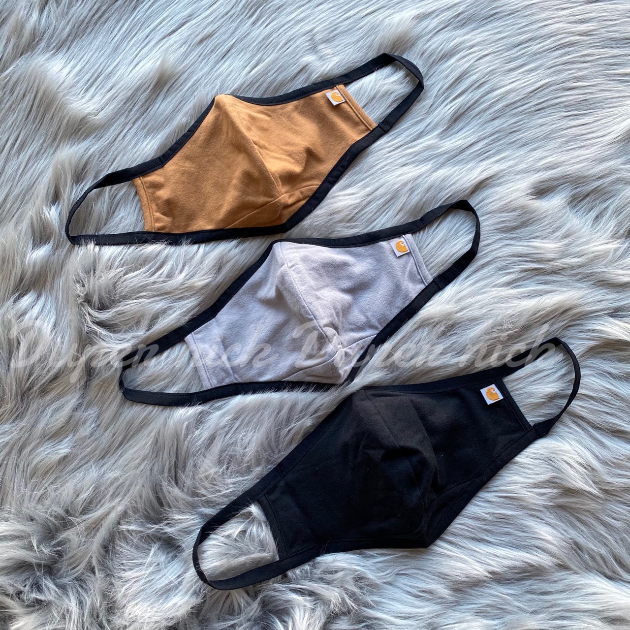 (平安夜限定活動) Carhartt Cotton Blend Ear Loop Face Mask 口罩  黑/灰/咖啡